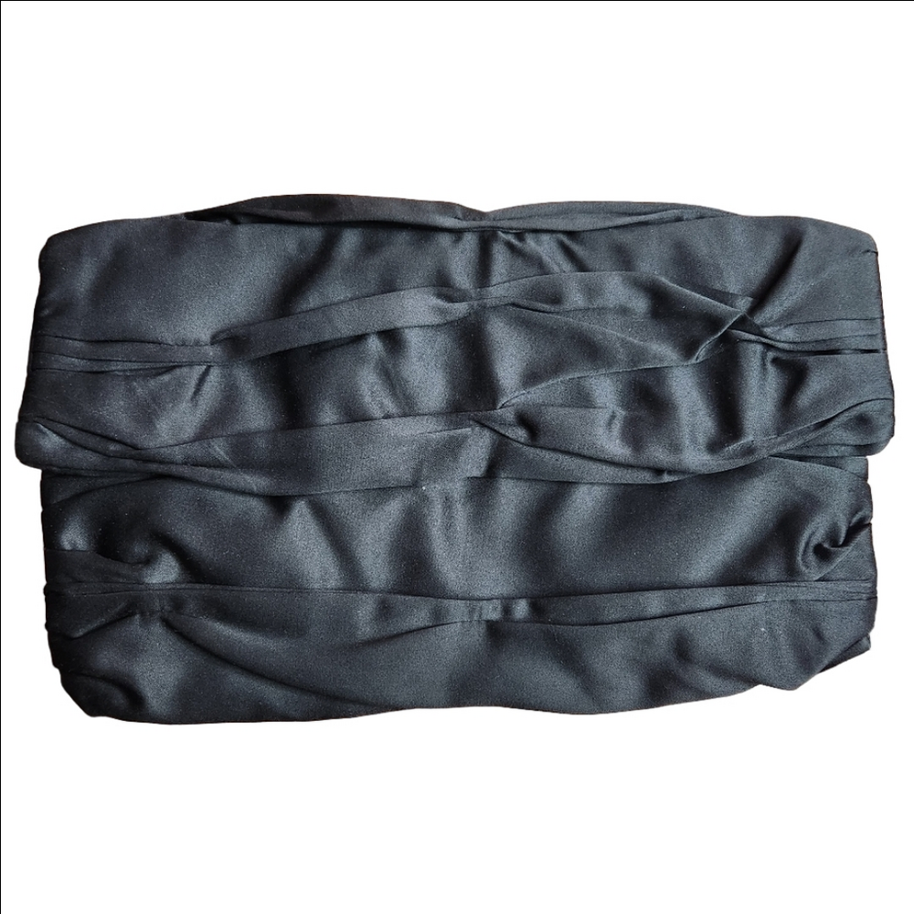 Express black clutch 12 x 7 inches like new zipper closure magnetic bifold